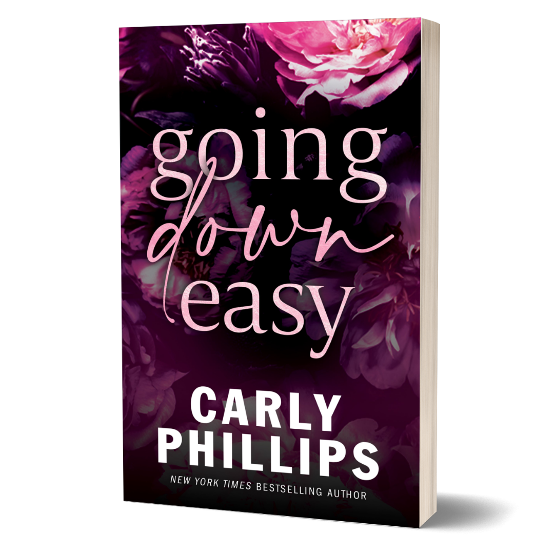 Going Down Easy billionaire romance paperback floral cover