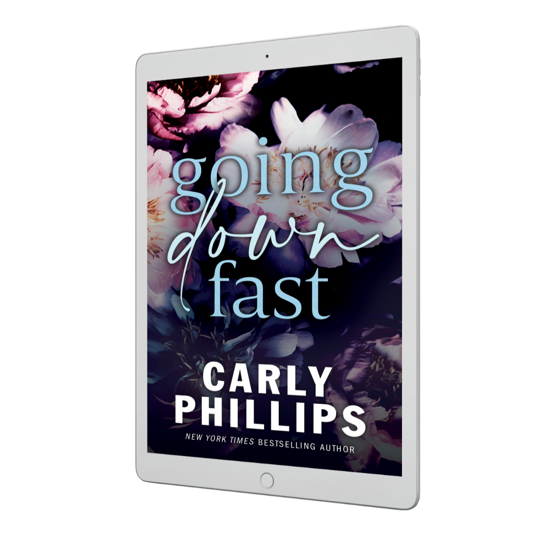 Going Down Fast billionaire romance ebook floral cover