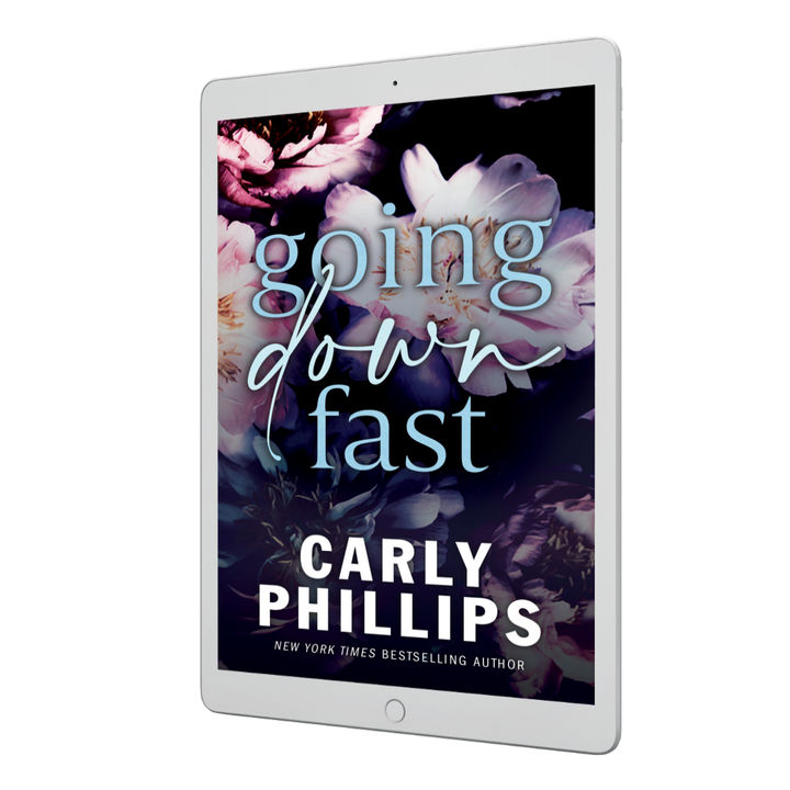 Going Down Fast billionaire romance ebook floral cover