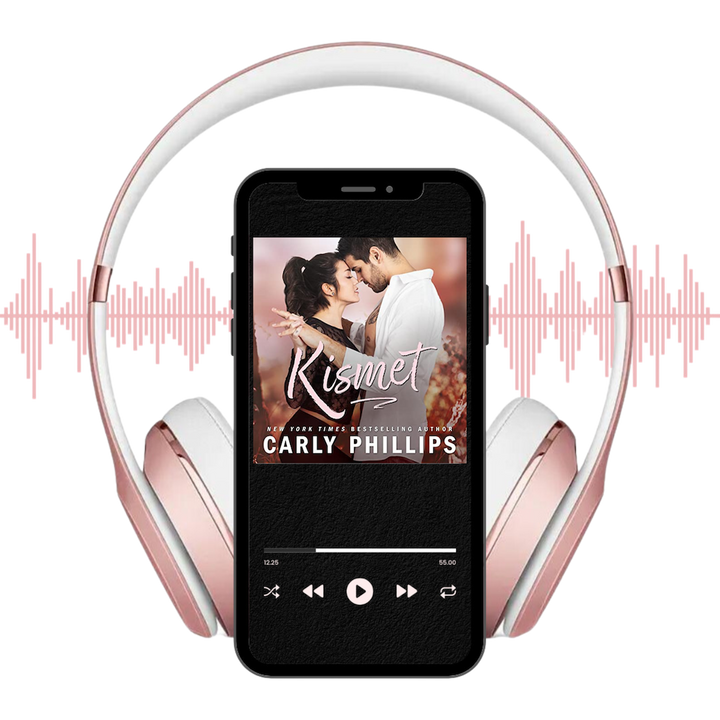 Kismet romance novella audiobook shown on player